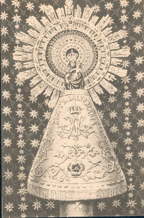 La Virgen del Pilar en su lugar reservado en su templo de Zaragoza. principios del siglo XX. 30
