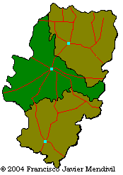 Mapa situació municipi Ateca dins Aragó
