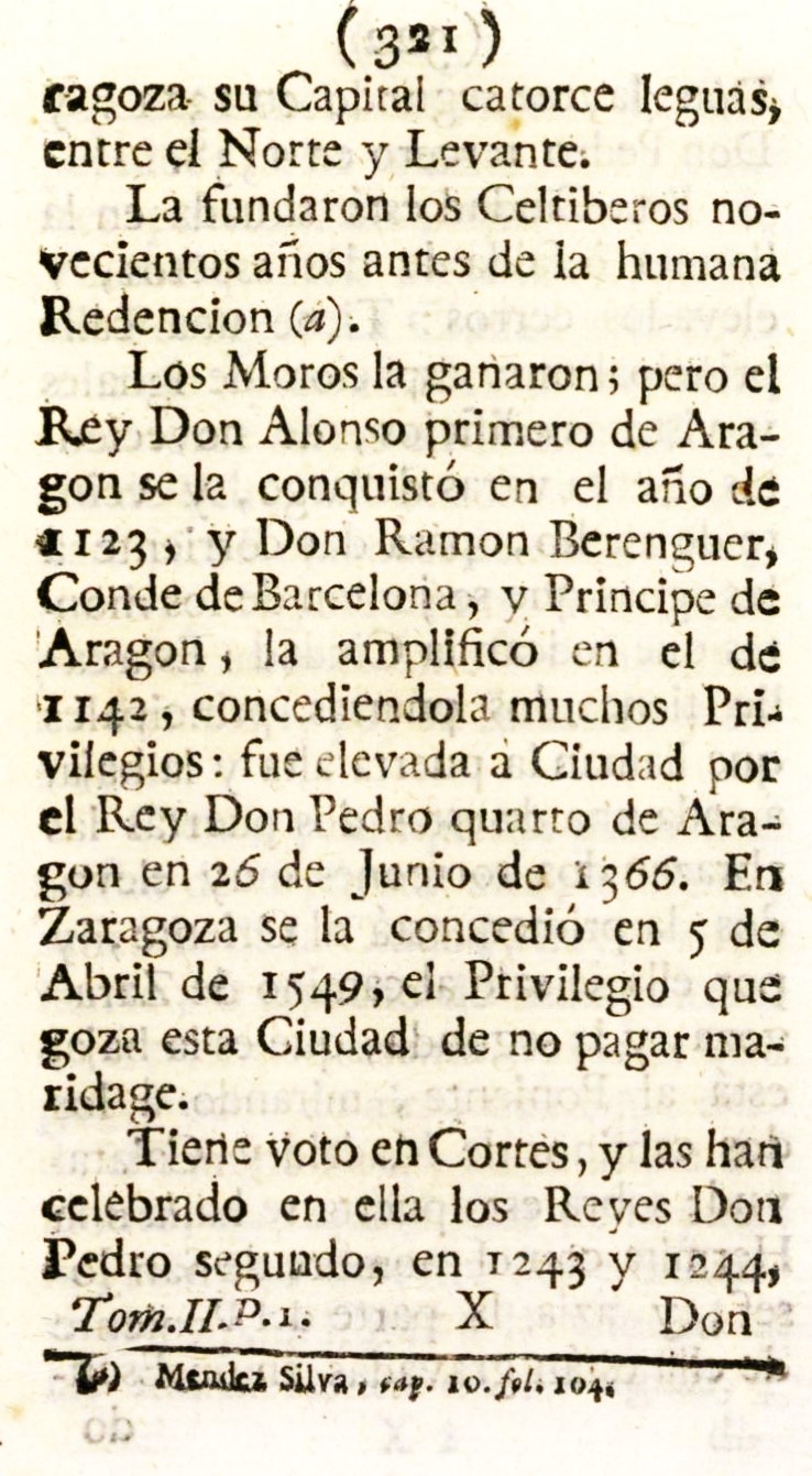 Atlante Español, tomo 2, Aragón. 321 Atlante Español, tomo 2, Aragón. Página 321