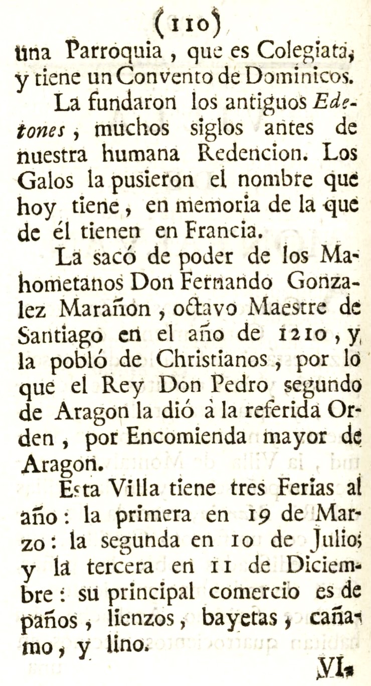 1779. Atlante Español, tomo 3, Aragón. 110