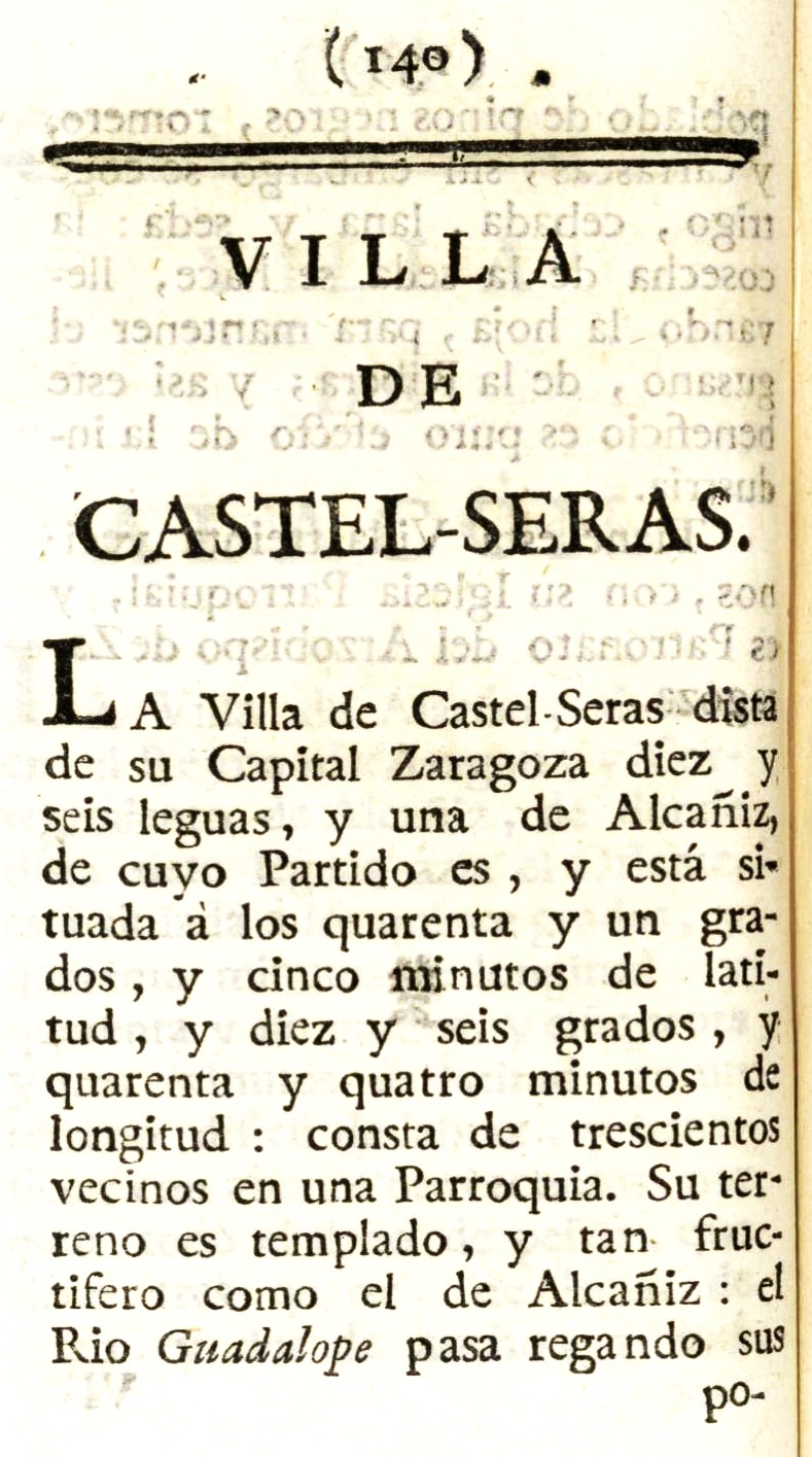 1779 Atlante Español, tomo 3, Aragón 140 1779. Atlante Español, tomo 3, Aragón. 140