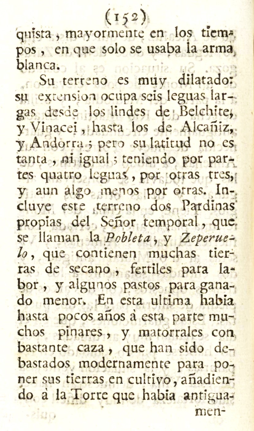 1779 Atlante Español, tomo 3, Aragón 152 1779. Atlante Español, tomo 3, Aragón. 152