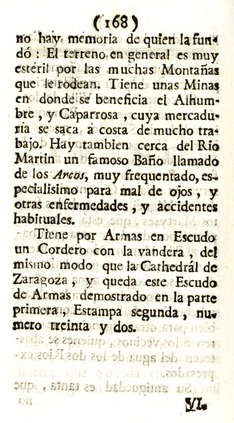 1779 Atlante Español, tomo 3, Aragón 168 1779. Atlante Español, tomo 3, Aragón. 168