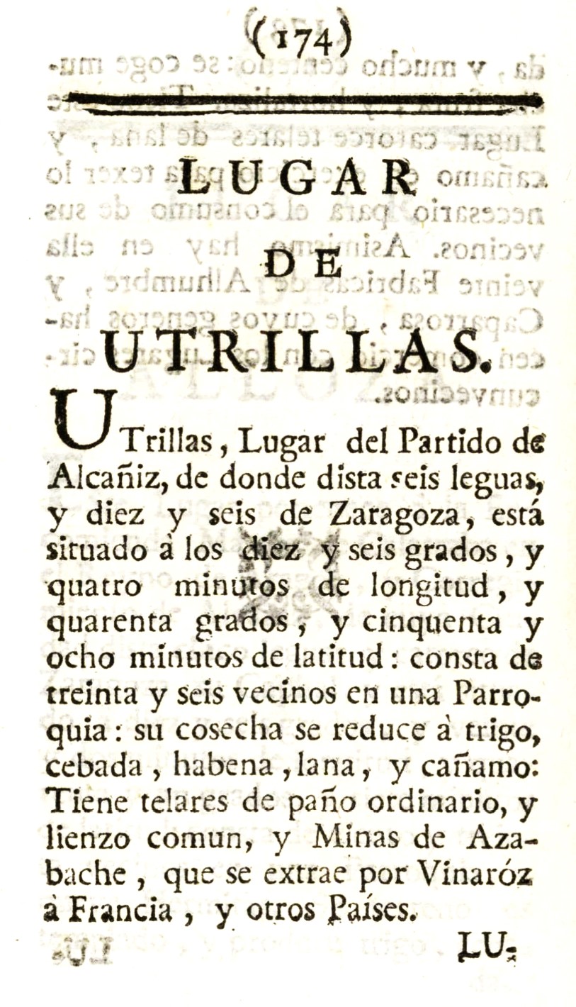 1779 Atlante Español, tomo 3, Aragón 174 1779. Atlante Español, tomo 3, Aragón. 174