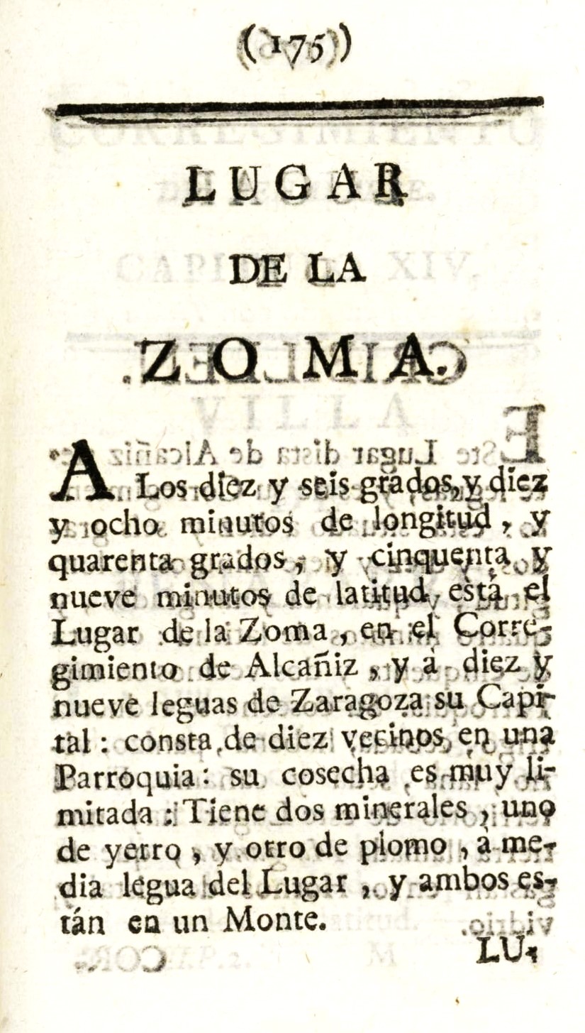 1779. Atlante Español, tomo 3, Aragón. 175