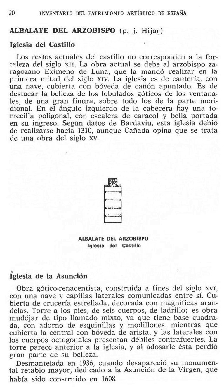 Página 20. Inventario Artístico de Teruel y su Provincia 1974