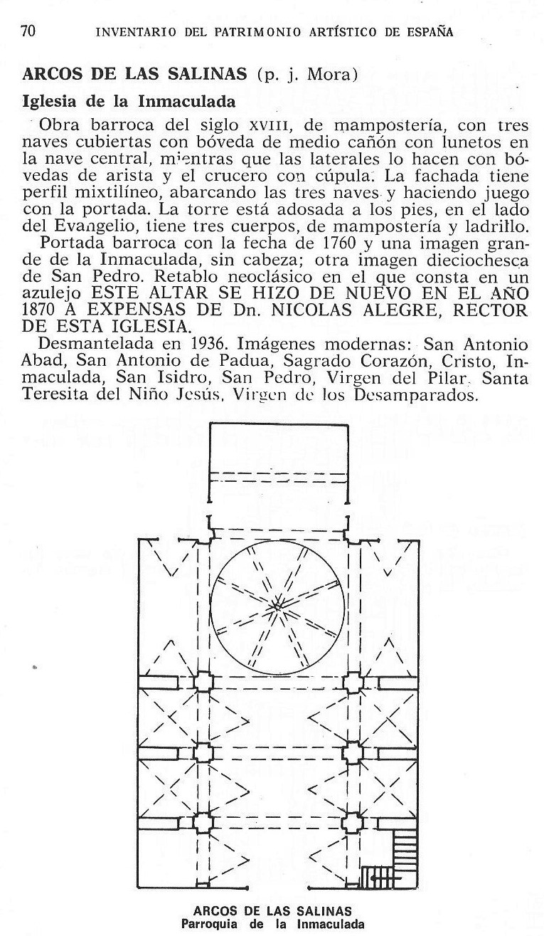 Página 70. Inventario Artístico de Teruel y su Provincia 1974