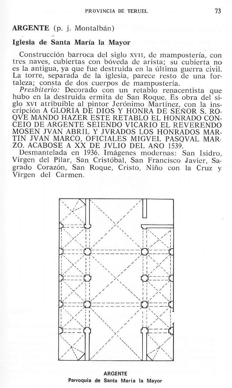 Página 73. Inventario Artístico de Teruel y su Provincia 1974