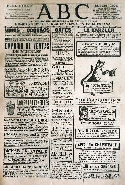 24 de octubre 1906. ABC Periódico. Madrid. Suceso de un Duelo en Zaragoza