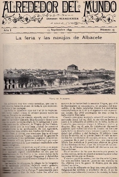 La feria y las navajas de Albacete. 15 de septiembre del año 1899.