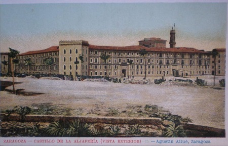 Postal coloreada, Palacio del Museo Provincial de Zaragoza construido durante la exposición de 1908. Zaragoza. Inicios del siglo XX. 47