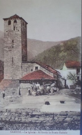 Sarvise, iglesia, edificio histórico, fotos antiguas