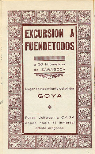 Excursion a Fuendetodos, lugar de nacimiento de Goya. Zaragoza..