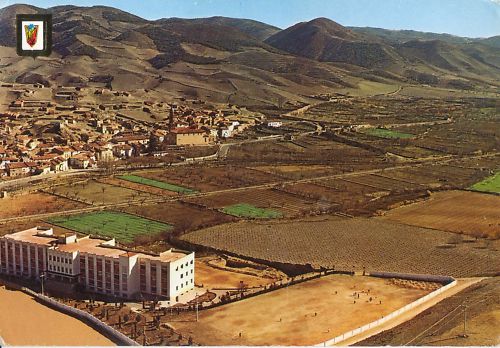 El municipio de Burbaguena (Teruel)  en mitad del valle que conduce de Zaragoza a Teruel