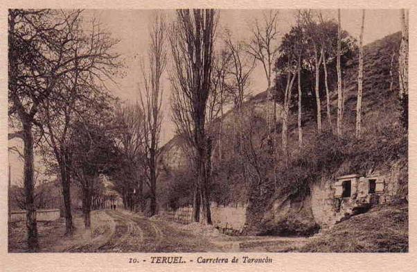 Teruel en los años 30 del siglo XX. Carretera de Tarancón
