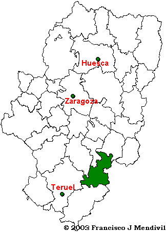Mapa comarca maestrazgo