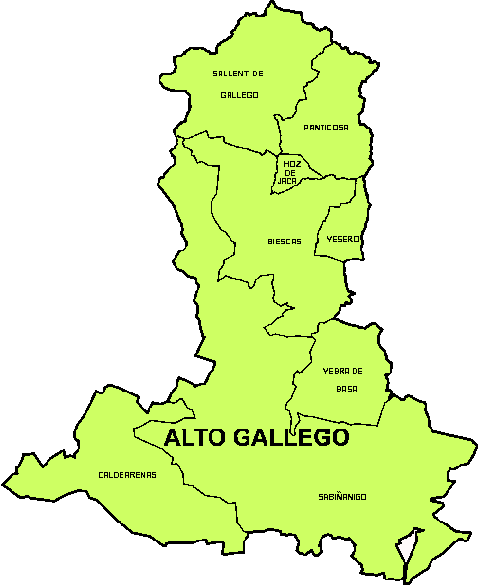 Detalle comarca Alt Gallego
