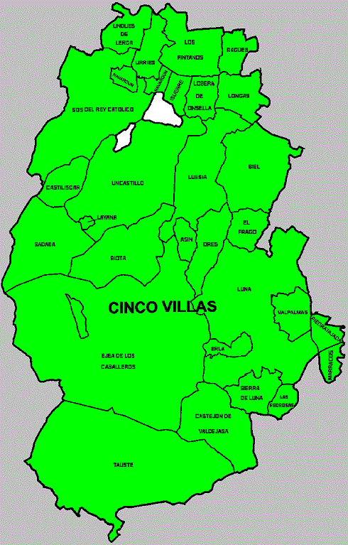 Detalles de la Comarca de las Cinco Villas en Aragó