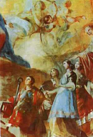 Boceto Cupula Reina de los Mártires