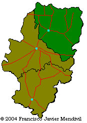 Mapa Situazion monezipio Ainsa-Sobarbe drento d'Aragon