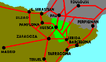 Huesca situación