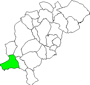 Mapa municipi Arcs de les Salines dins de la comarca Gudar-Javalambre