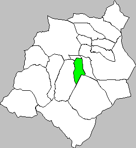 Mapa situació municipi Bureta dins de la Comarca Campo de Borja