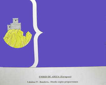 bandera municipal de Embid de Ariza