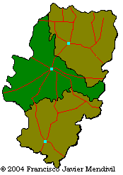 Mapa Situazion de monezipio Sierra de Luna