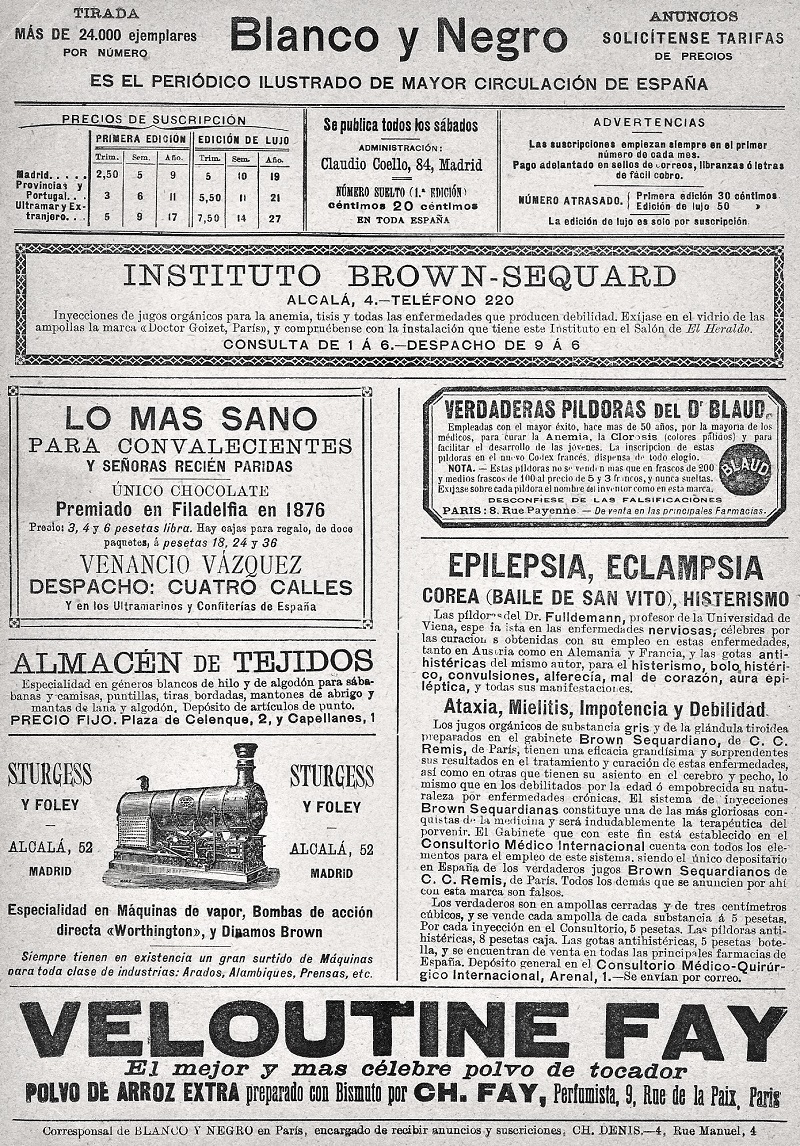 14 de octubre 1893. Fiestas del Pilar. Blanco y Negro. Página 20