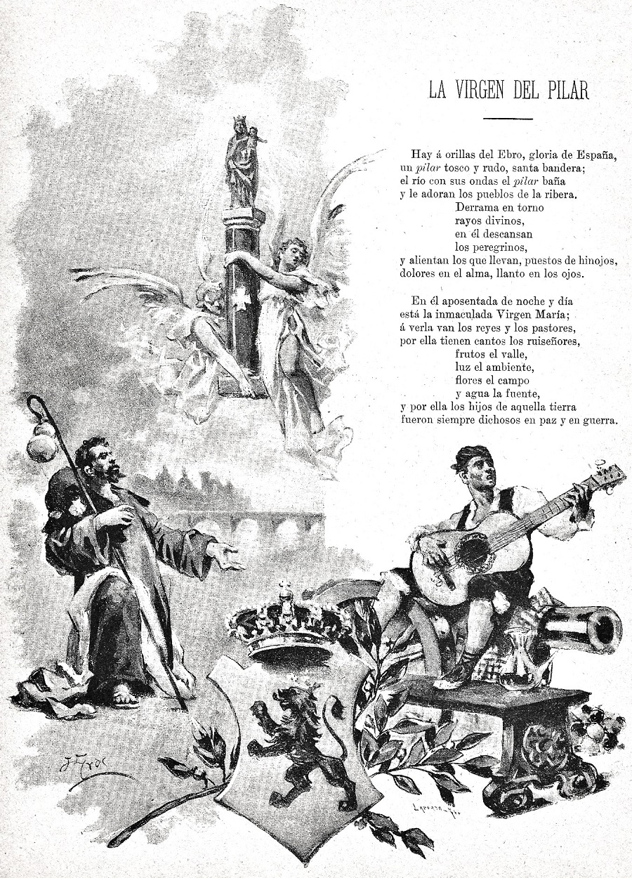 14 de octubre 1893. Fiestas del Pilar. Blanco y Negro. Página 8