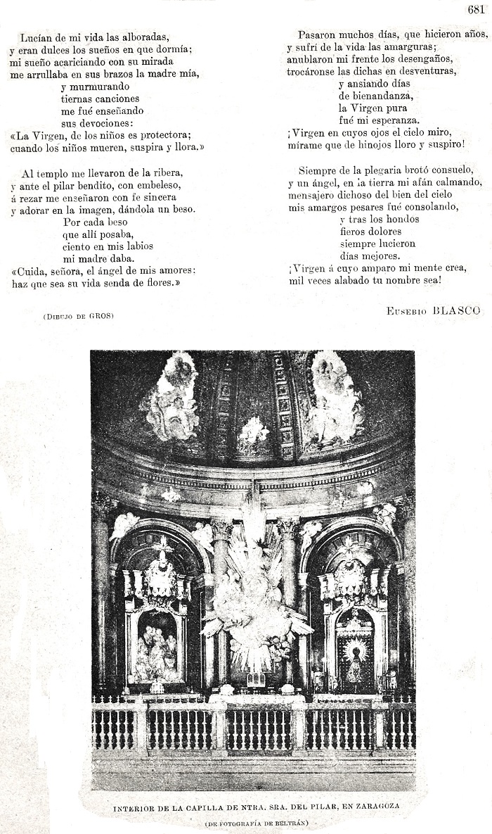14 de octubre 1893. Fiestas del Pilar. Blanco y Negro. Página 9