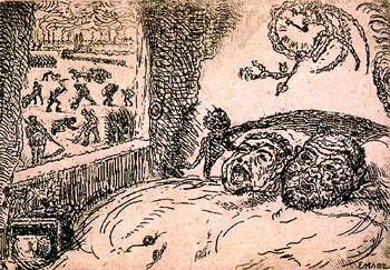 Ensor, from series: The Seven Deadly Sins, V. Laziness