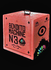 Cartel de Bendito Machine, 3 (para el artículo De alumbramientos, máquinas y guerras..., de Alfredo Moreno)