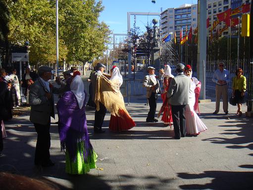 Fiesta del Pilar de 2009 en Zaragoza. Ofrenda de flores el 12 de octubre de 2009. 2