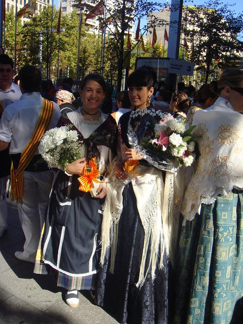 Fiesta del Pilar de 2009 en Zaragoza. Ofrenda de flores el 12 de octubre de 2009. 15