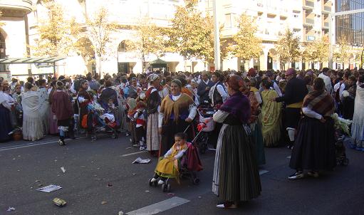 Fiesta del Pilar de 2009 en Zaragoza. Ofrenda de flores el 12 de octubre de 2009. 28