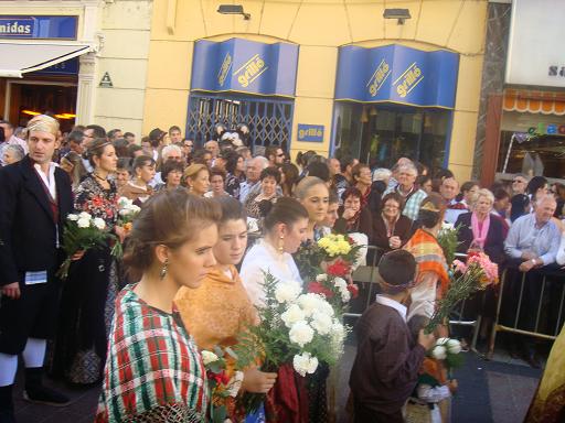 Fiesta del Pilar de 2009 en Zaragoza. Ofrenda de flores el 12 de octubre de 2009. 47