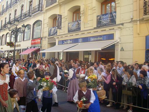 Fiesta del Pilar de 2009 en Zaragoza. Ofrenda de flores el 12 de octubre de 2009. 60