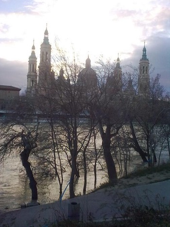 El Ebro en Zaragoza el 12 de febrero 2013. 2