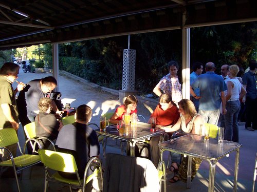 Bloggellon 7 en el Bar las Ocas del Parque grande Zaragoza. julio de 2007.