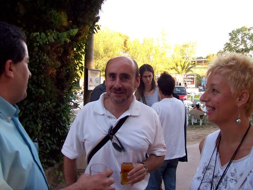 Bloggellon 7 en el Bar las Ocas del Parque grande Zaragoza. julio de 2007.