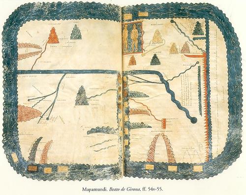 Beato de Gerona. Diseño medieval del Mundo.