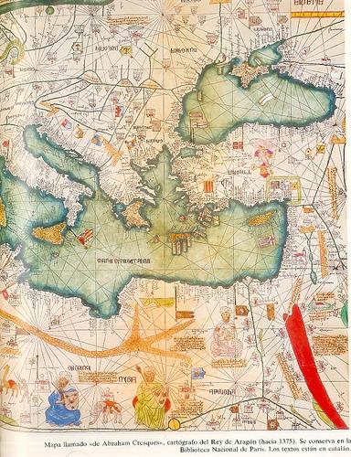 Mapamundi de Pedro IV de Aragón. Diseño medieval del Mundo. (segunda parte)