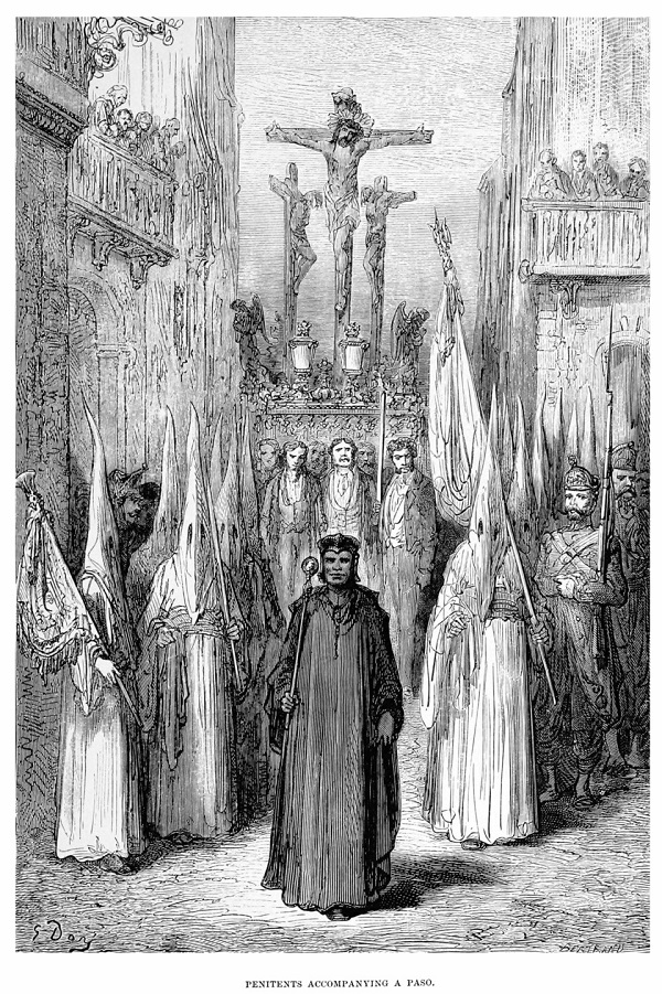 Gustave Dore en Aragon. Procesión Semana Santa. 06
