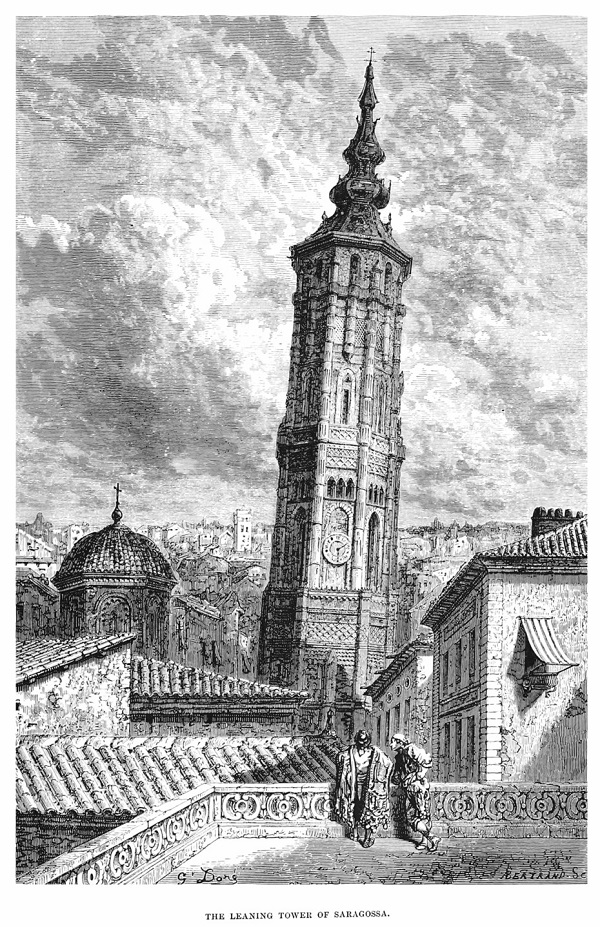 Gustave Dore en Aragon. Torre inclinada en Zaragoza. 08