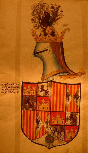 Escudo de Fernando de Aragón e Isabel de Castilla