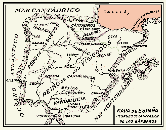 Mapa de Visigodos