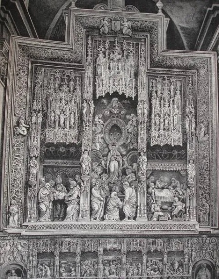 Ilustración sobre el Altar Mayor de la catedral de El Pilar de Zaragoza