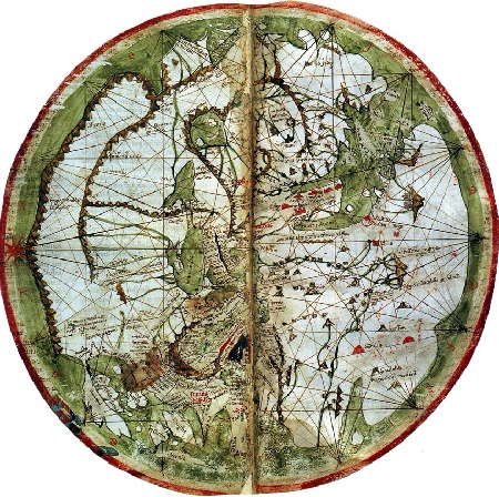 Mapamundi de Pietro Vesconte 1320